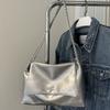 PU Leather Handbags Magnetic Underarm Bags Trendy Chain Single Shoulder Bag  Outdoor