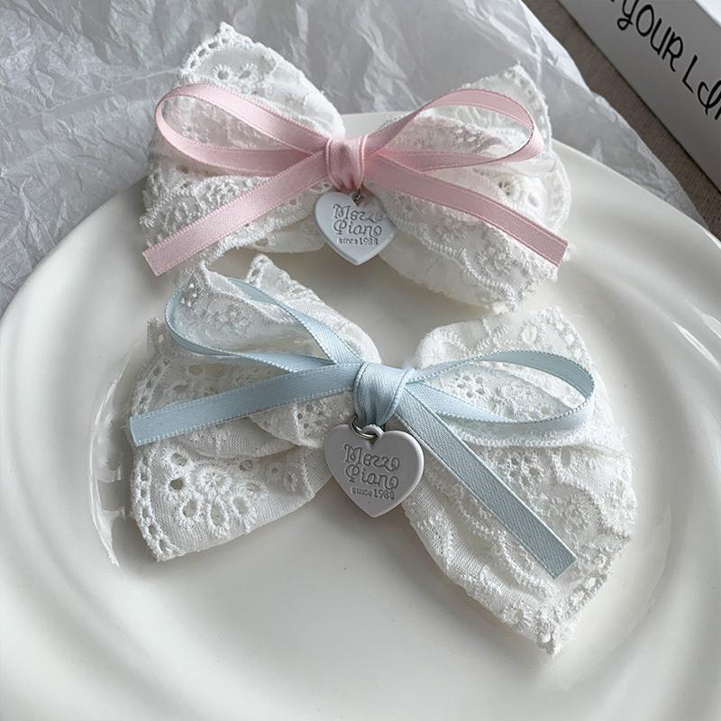 Sweet Girls Hair Clips Lace Lolita Bow Hairpin For Female Lolita Hair Clip Hair Accessories Barrettes Headwear
