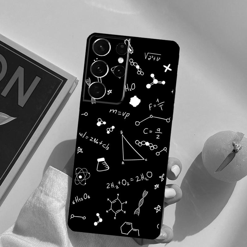 Чехол для телефона с принтом Физика Химия Математика для Samsung Galaxy S25 Ultra S24 S20 S21 S22 S23 Plus S9 S10 S24 FE Задняя крышка