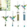 Garden Hummingbird Wind Chime with Hook Easy To Hang Rustproof Corrosion Resistant Courtyard Hanging Pendant Wind Chime