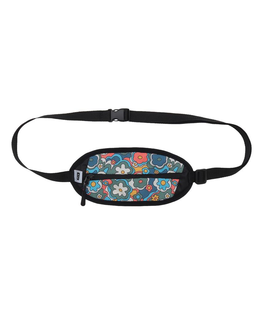 KiU Fit a body bag with a mesh back and a carabiner for Stylish and unisex design for men and perfect for and outdoor Product Happy Flower Bag,