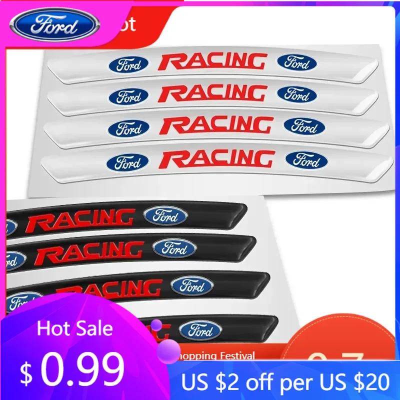 Car Sticker 2025 Hot New 4Pcs Anti-collision of Wheel Eyebrow Trim For Ford Focus MK3 MK4 MT 2009-2017 Mustang Fiesta Mk7 Escape