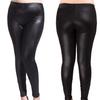 Plus Size Women Stretchy Slim Faux Leather Leggings Skinny Jeggings Tights Pants