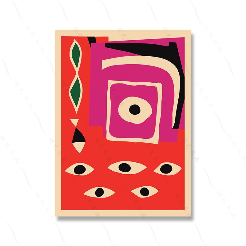 Bohemian Abstract Tiger Paper Cutouts Art Poster Print Egyptian Garden Artwork French Woman Canvas Painting Wall Room Home Decor