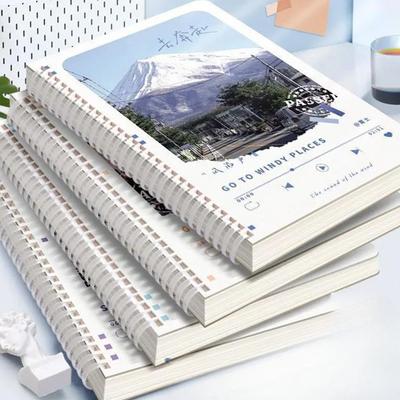 А5 Мягкая рулонная плотная бумага для студентов Горизонтальная линия Мягкий силиконовый блокнот Блокнот Пустая книга Записные книжки для студентов Журнал