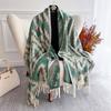[T842] 65*180cm Ethnic Style Women Jacquard Scarf Thick Imitation Cashmere Tassel Shawl Winter Warm Neck Wrap Pashmina Blanket