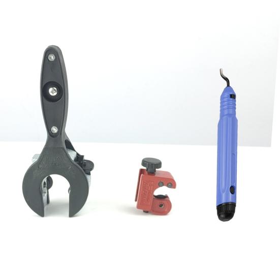 Набор труборезных инструментов для быстрой резки одной рукой с инструментом для снятия заусенцев. Аксессуар для работы дома для 1/8"-5/8" 1/4"-7/8" нержавеющей стали меди алюминия пластика