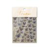 1piece 5D Aurora Purple Butterfly Nail Sticker Embossed Butterfly Love Nail Art Sticker High Quality Nail Art Decorative Sticker