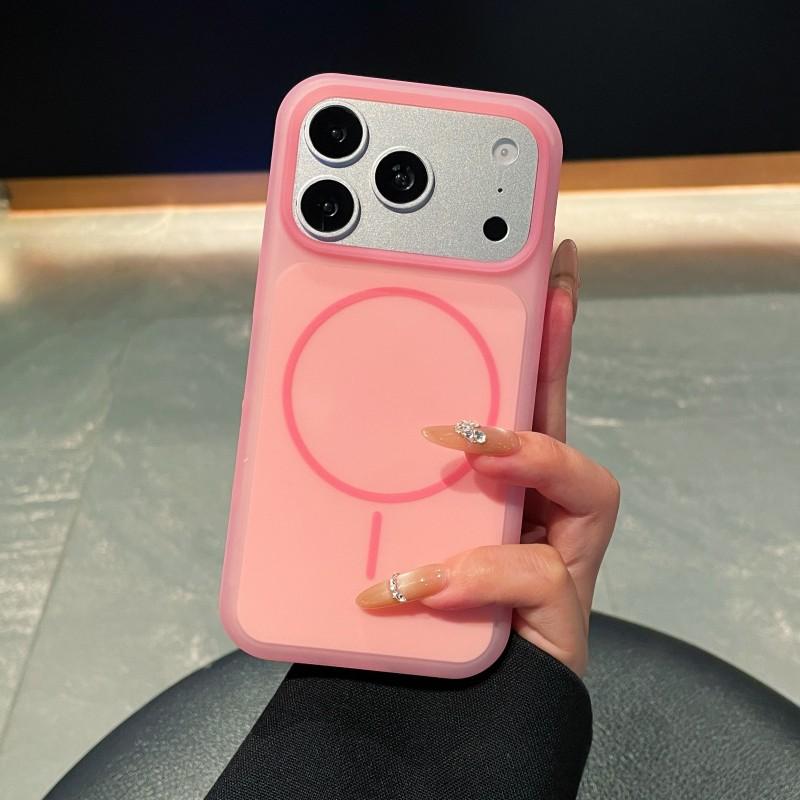 Матовый для Магнитного Чехла для Для Iphone 17 16 1 Pro Max Конфетный Цвет Ощущение Кожи Беспроводная Зарядка Мягкое Силиконовое Покрытие