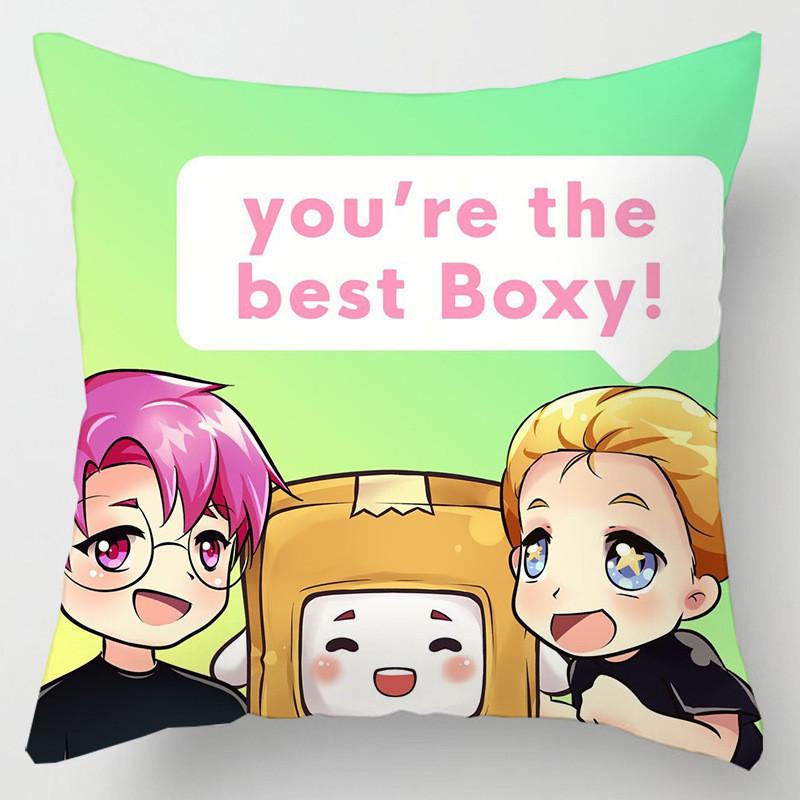 Lankybox Decorative Soft Pillow Case Cushion Cover For Comfortable Car Travel