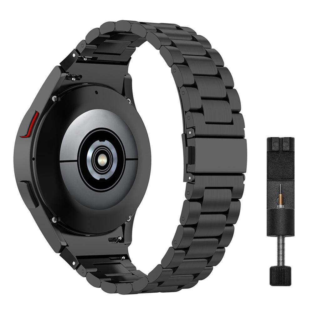 Браслет из нержавеющей стали без зазоров для Samsung Galaxy Watch7 6 4 Classic 46 мм 47 мм/Watch4 5 pro 44 мм 40 мм с загнутым концом