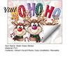Christmas Scene Settings Static Cling Window Stickers, Cartoon Reindeer HOHOHO Art Glass Decals, Reusable Film Festive Holiday Decor for Home Windows
