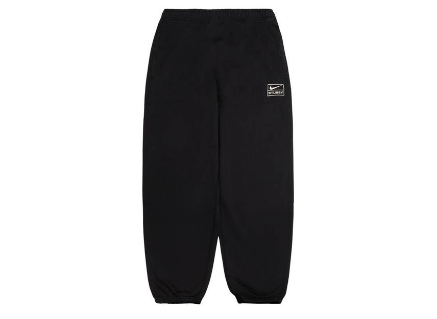 Штаны Stussy Nike Стирка Черные