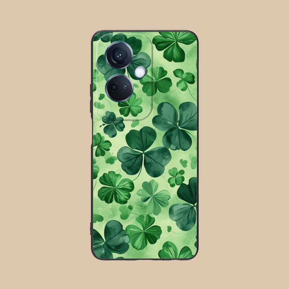 Чехол для мобильного телефона на День Святого Патрика для OPPO Reno 14 13 12 11 10 9 8 7 6 5 F T Pro 5G Цветной Печатный Чехол Чехол Роскошный