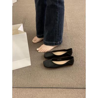 Туфли Doudou женские туфли весна и осень новые туфли-лоферы на одной педали бабушкины туфли балетки одинарные туфли