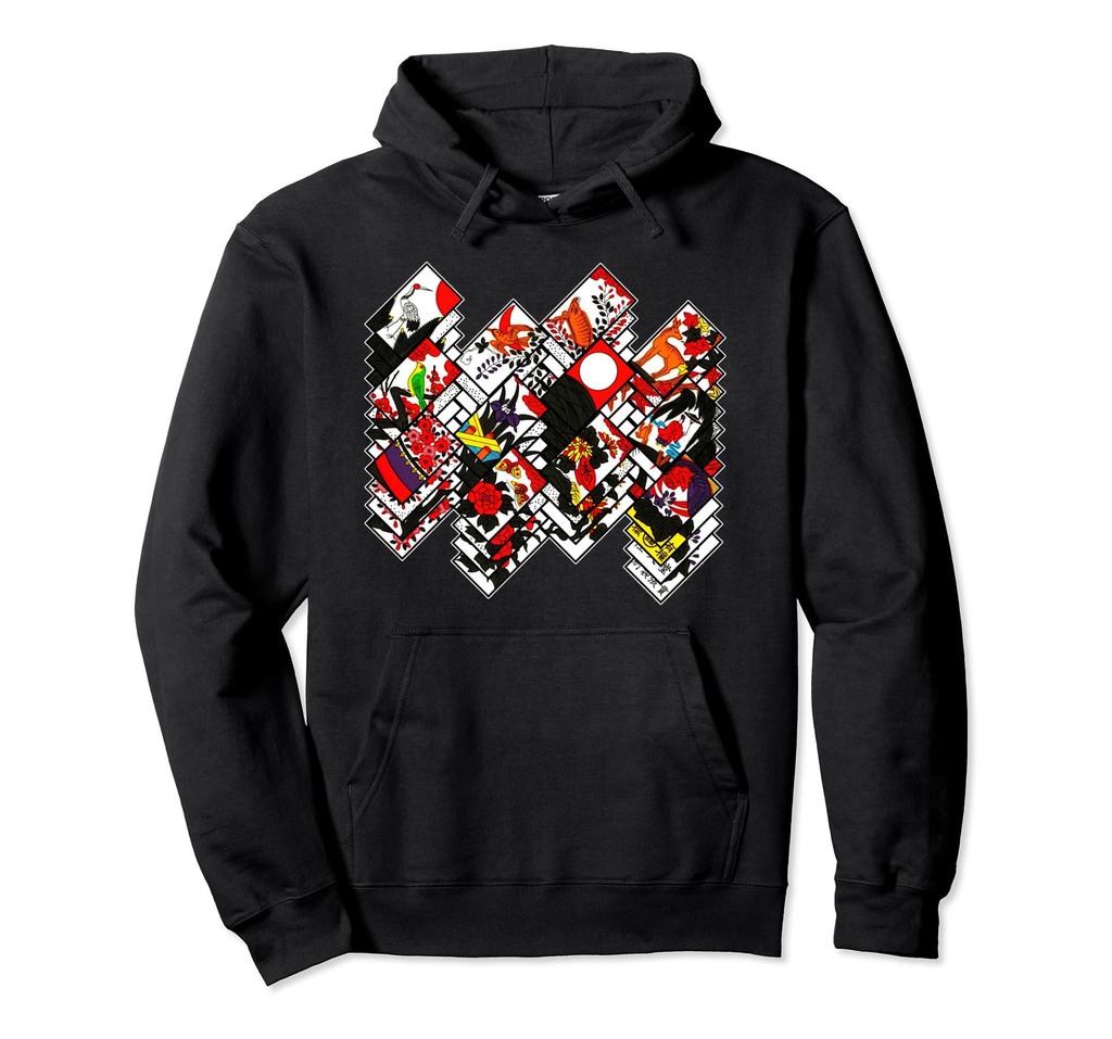 Traditional Japanese Crafts Hanafuda Cards and Hoodies Men's Women's