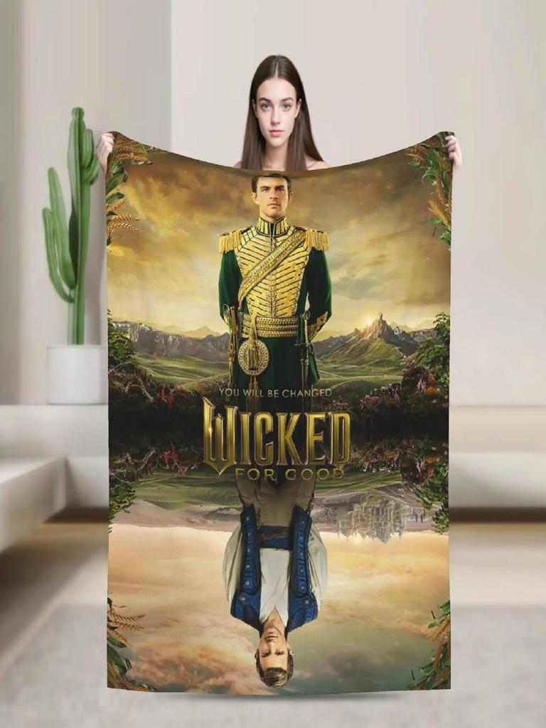 Wicked Fiyero Blanket Quality Warm Soft Bedding Throw for Winter Girls Boys Living Room Street Trend Bedspread Cozy Home Decor