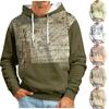 Мужская толстовка с капюшоном в стиле ретро с длинным рукавом, топы, куртка, верхняя одежда