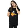 Looney Tunes Womens/Ladies Daffy Duck Face Cotton Boyfriend T-Shirt
