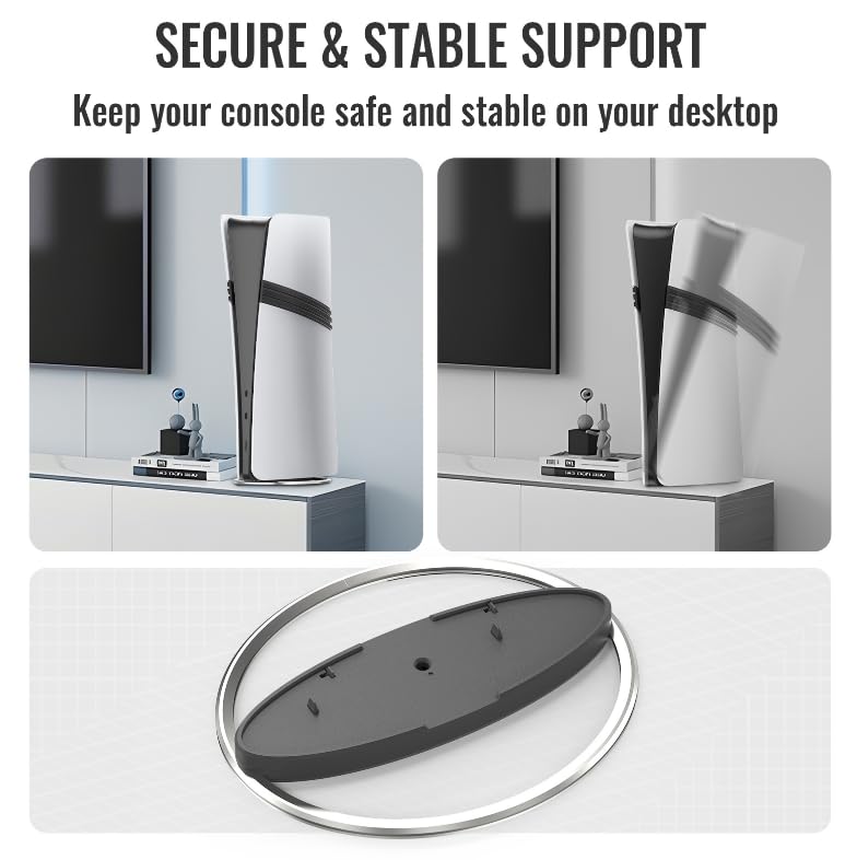 PS5 Stand Vertical Stand Easy Installation High Stability Improved Heat Dissipation PS5 New Stand Charging Cable Included PS5 Accessories PS5 PS5