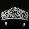 Европейская и американская корона невесты, роскошные украшения из стразов королевы, свадебная корона для вечеринки по случаю дня рождения, полый аксессуар для волос в форме сердца