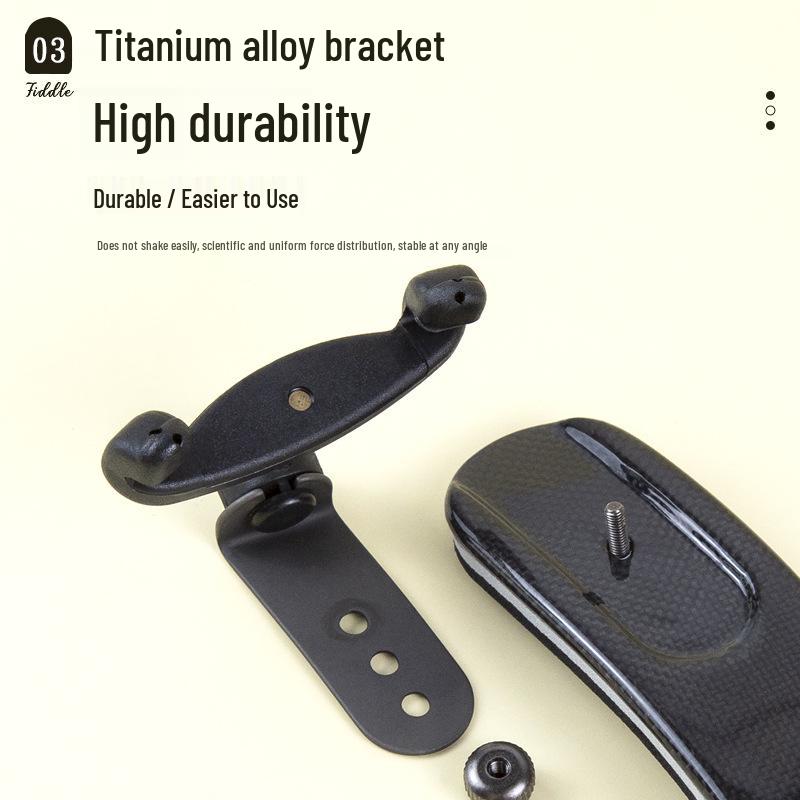 PEDI Сверхлегкая карбоновая титановая подставка для скрипки и поддержка подбородка для альта