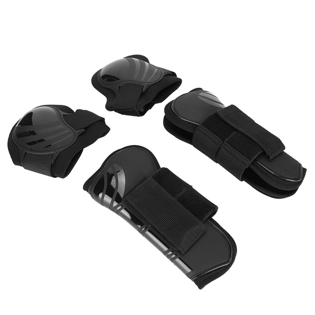 2 пары эластичных сапог для лошадей, утолщенные ПУ сапоги для передних и задних ног, защита для тренировок, прыжков, черный цвет, размер M