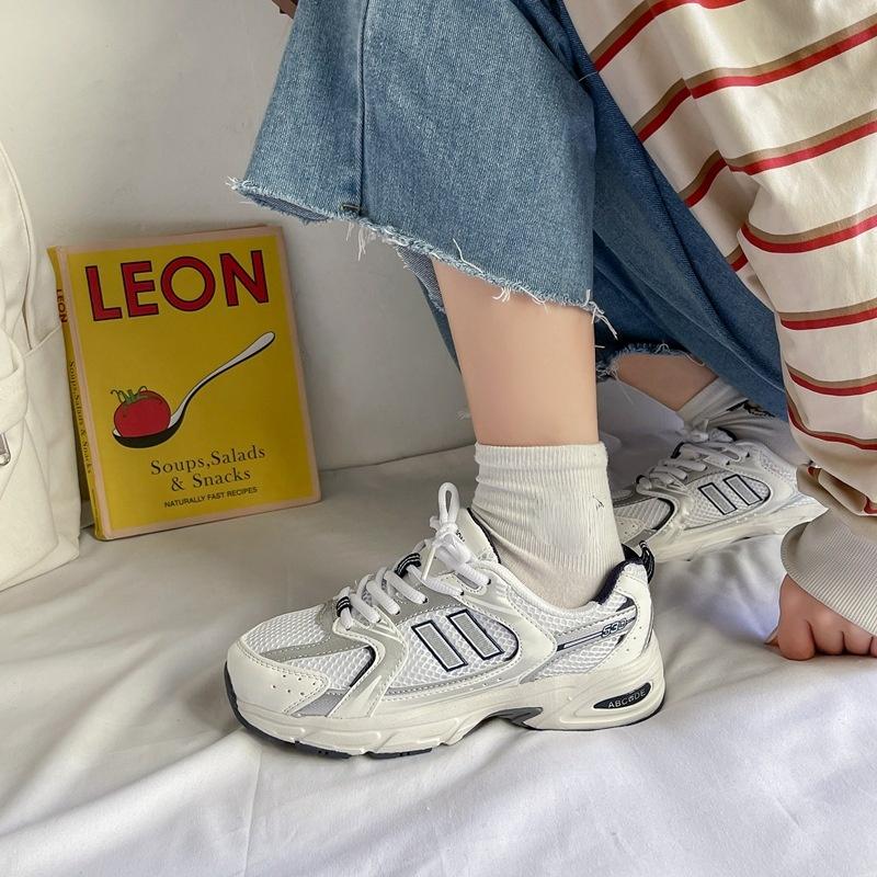 White Women Platform Shoes New Chunky Sneakers For Woman Lace-up Tenis Vulcanize Shoes Casual Fashion Dad Shoes Sneakers Basket