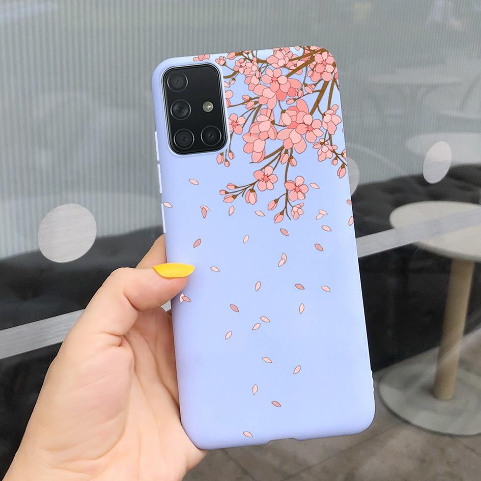 A51 A71 Case For Samsung Galaxy A51 4G Soft Touch Silicon Cover Shockproof Bumper Back Protector Bag for Samsung A 51 A 71 Coque