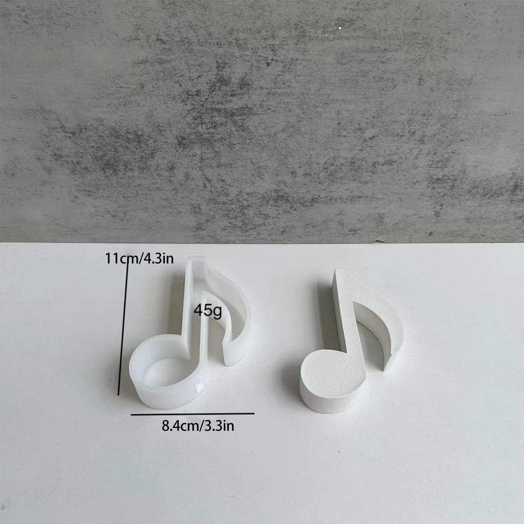 Musical Note Silicone Mold Resin Aromatherapy Gypsum Cake DIY Mould Resin Casting Tool Handmade Home Craft Decorations