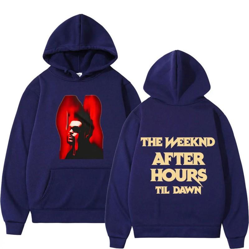 Худи Weeknd After Hours Til Dawn Tour 2026 Мужской с графическим принтом Свитшот Осень Повседневный Уличная одежда