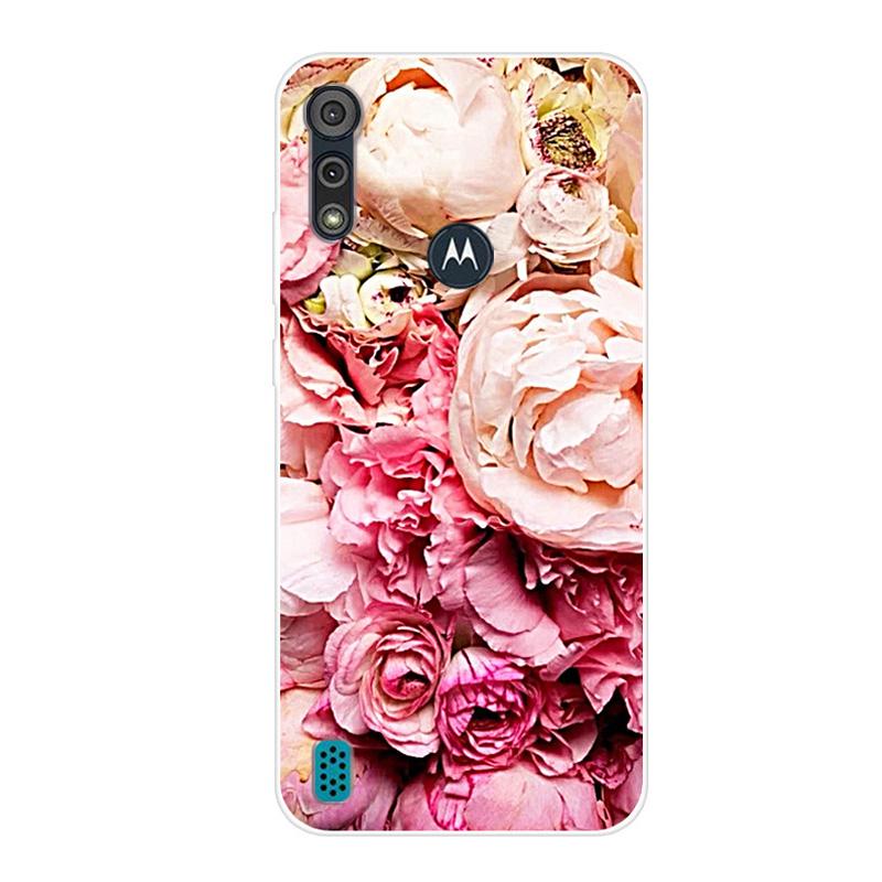 For Motorola Moto E6S 2020 Case Shockproof Soft Silicone TPU Back Cover For Moto E6S 2020 E6i Phone Cases E 6S Case Cute Cartoon