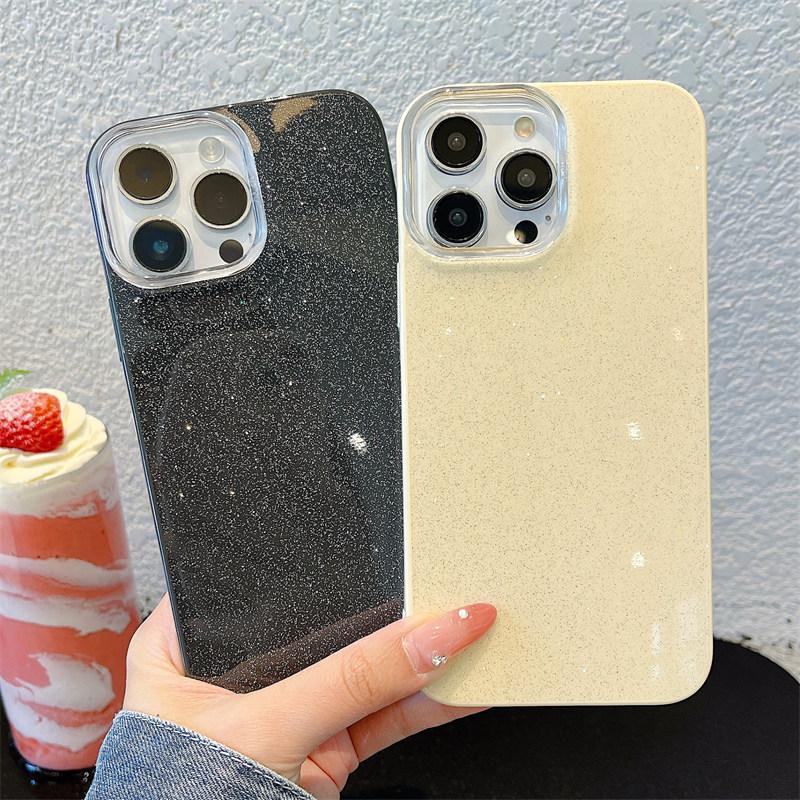 IMD Luxury Glitter Bling Color Jelly Phone Case For iPhone 16e 16 15 14 13 Pro Max Soft Cover