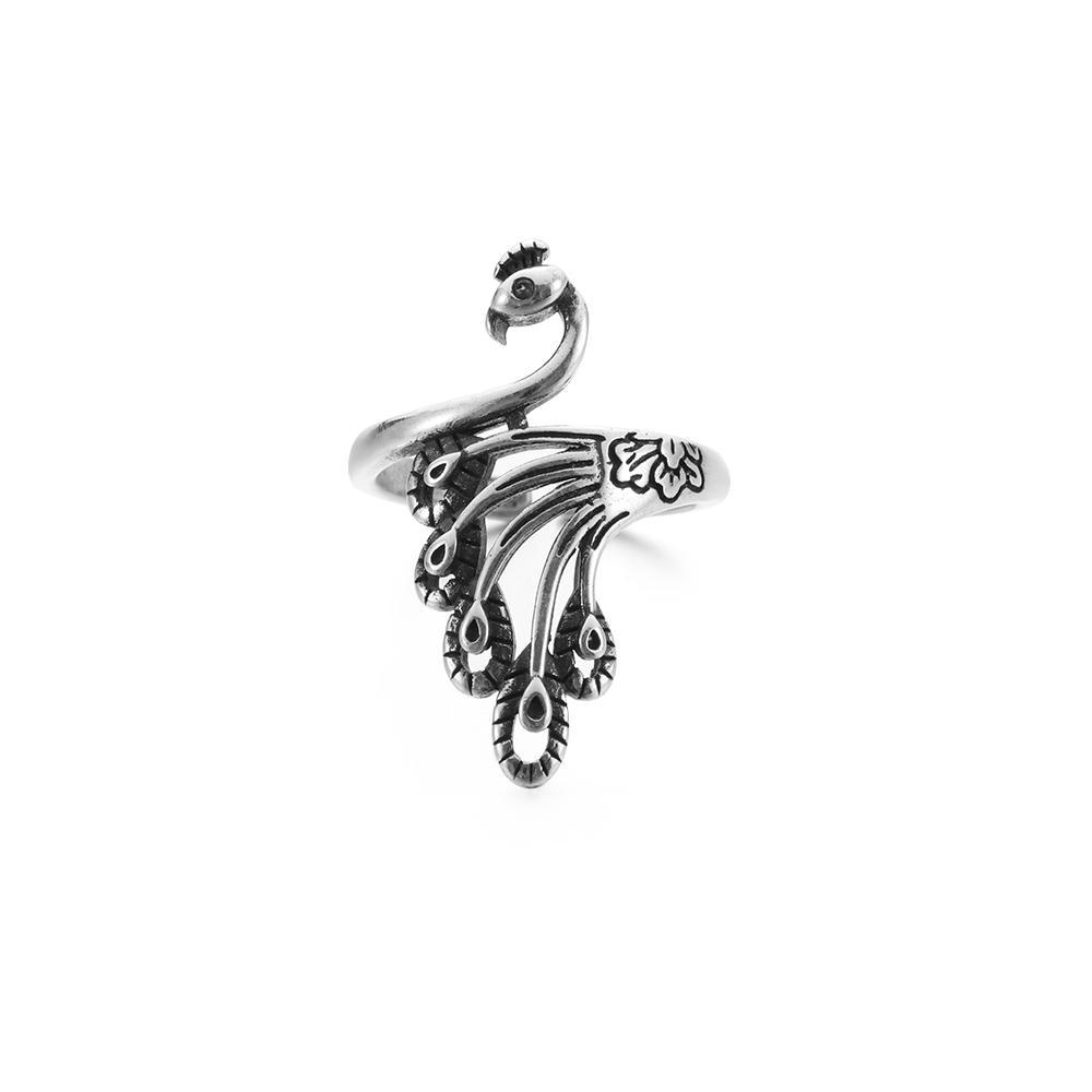 Accessories Ring Sewing Accessories Thimble Ring Peacock Fish Phoenix Knitting Loop Crochet Ring