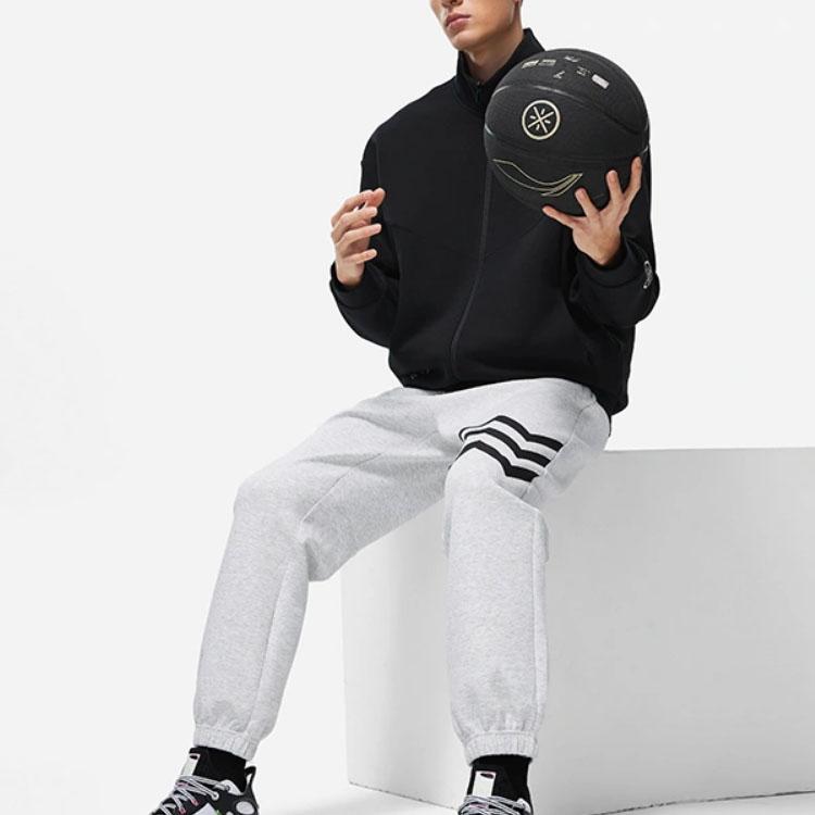 Мужская толстовка Li Ning Wade Series с воротником-стойкой и застежкой-молнией, цвет черный AWDT495-1