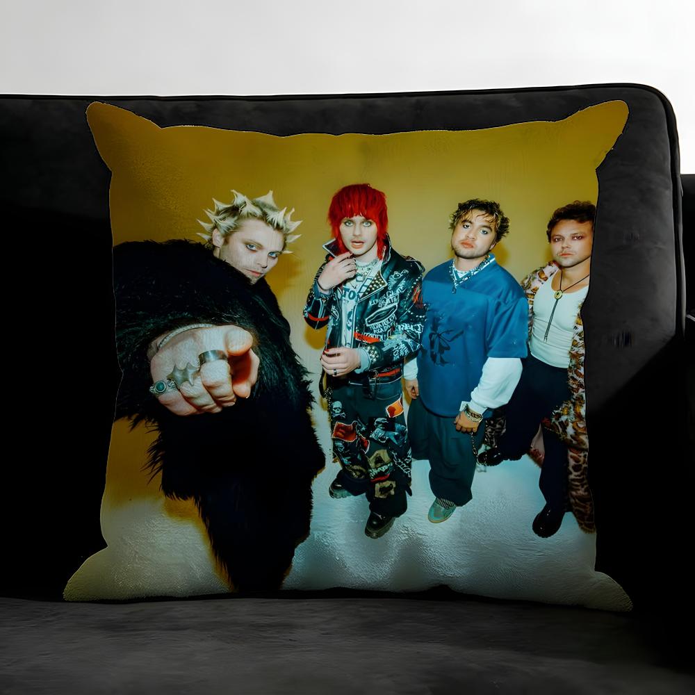 5-5Sos Band Подушка-подушка для cushion Cover Наволочка Ультрамягкая, приятная для кожи ткань Комфорт как в облаках и скрытая молния