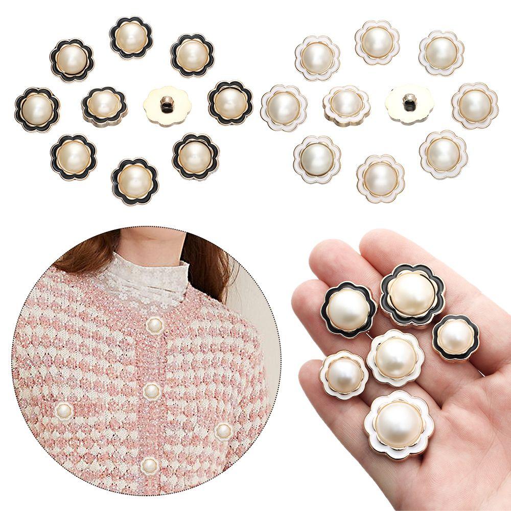 10Pcs Plastic Sewing Button DIY Needlework Pearl Clothing Buttons Sewing Accessories Shirt Buttons