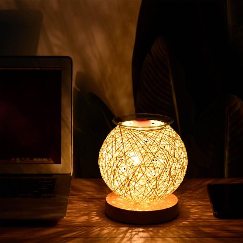 Aroma Burner Electric Wax Melting Meltburner 3D Aroma Lamp Essential Oil Light Aromatherapy Diffuser Nightlight UK Plug