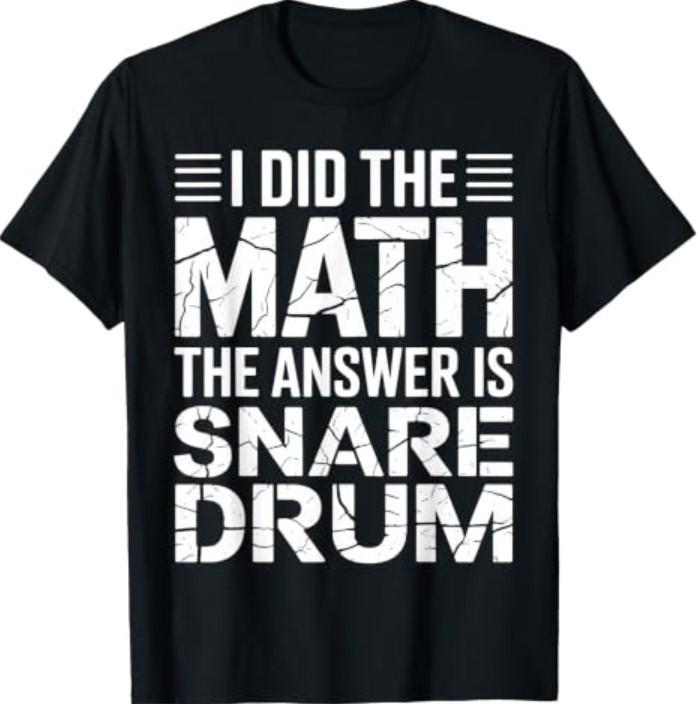 Snare Drum Art Percussionist T-Shirt