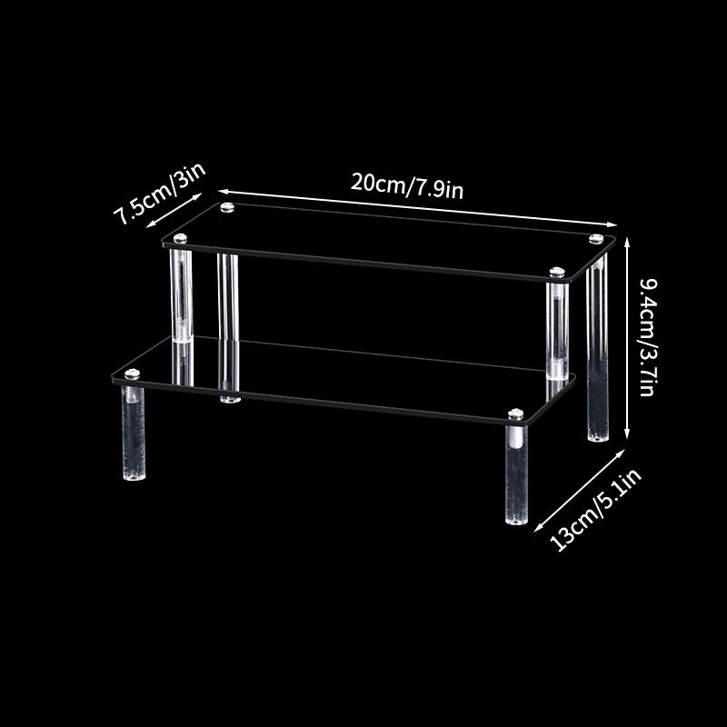 Многоуровневая подставка для дисплея Акриловая стойка для демонстрации Набор из смолы Стеллаж для хранения фигурок Лестница Органайзер для косметики, парфюмерии, лака для ногтей Полка