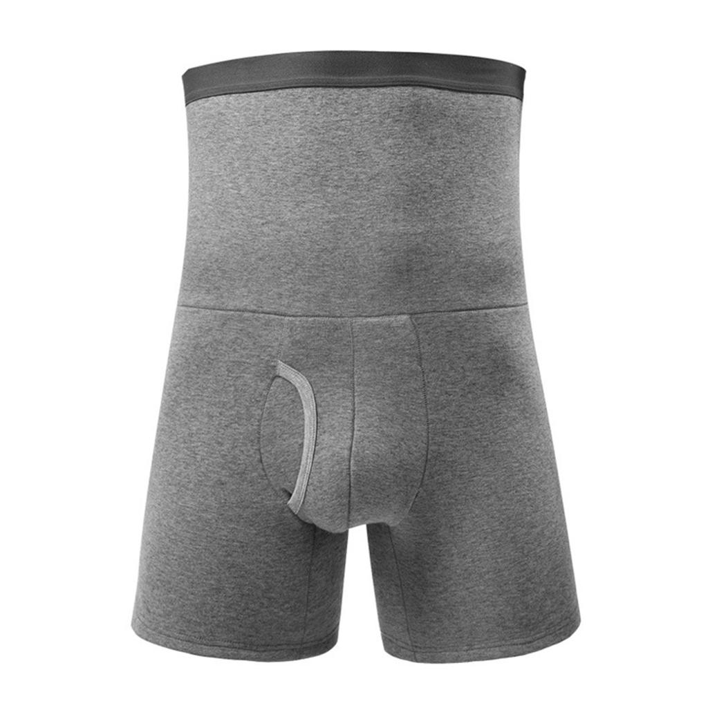 Мужское модное теплое удобное хлопковое нижнее белье с высокой талией больших размеров