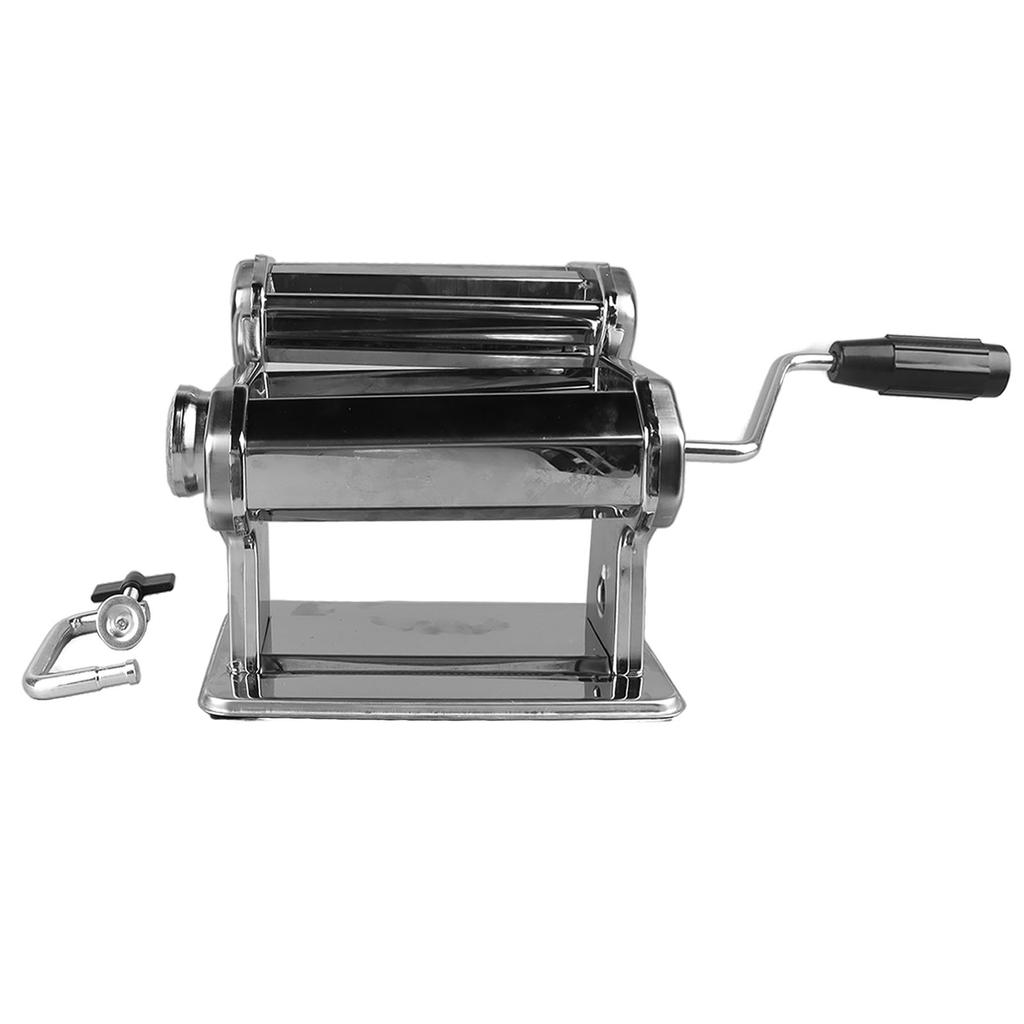 Hand Crank Noodle Machine Stainless Steel Dough Roller Pasta Maker 7 Thickness Settings 0.5?2.5mm