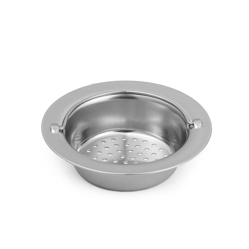 Steel Mesh Cleaning Waste Drainer Food Hair Stopper Colander Plug Filter Basket Sink Strainer