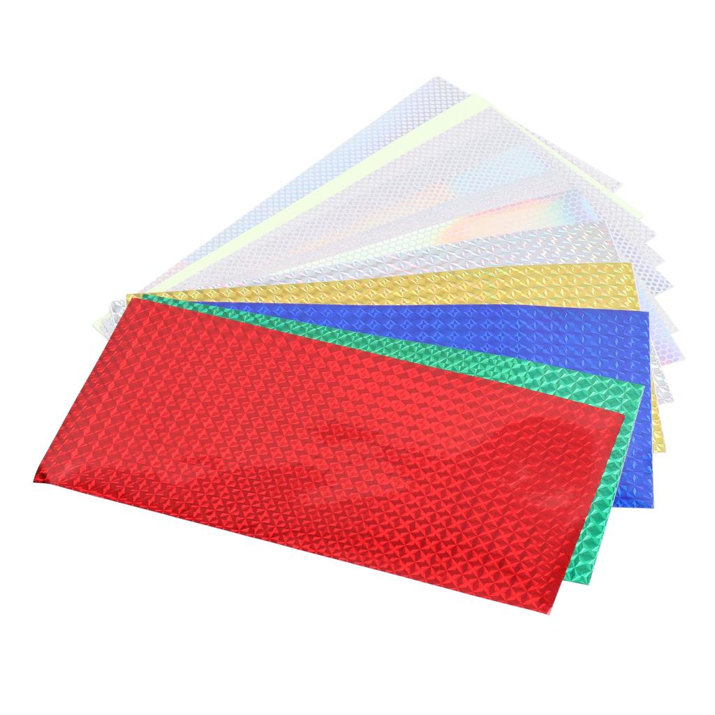 12 шт. наклейки для рыболовных приманок, разноцветная лазерная клейкая пленка, материал для ремонта, светящийся декор