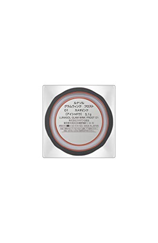 LUNASOL Glam Wink Frost 01 Eyeshadow, Cameo Pink, 5.1g