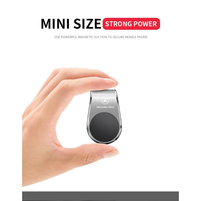 Car Magnetic L-shaped AMG Badge Car Dedicated GPS Phone Holder Car Goods For Mercedes-Benz AMG C500 C200 C300 A B C E GLA CLA GLK GL ML GLE W204 W205