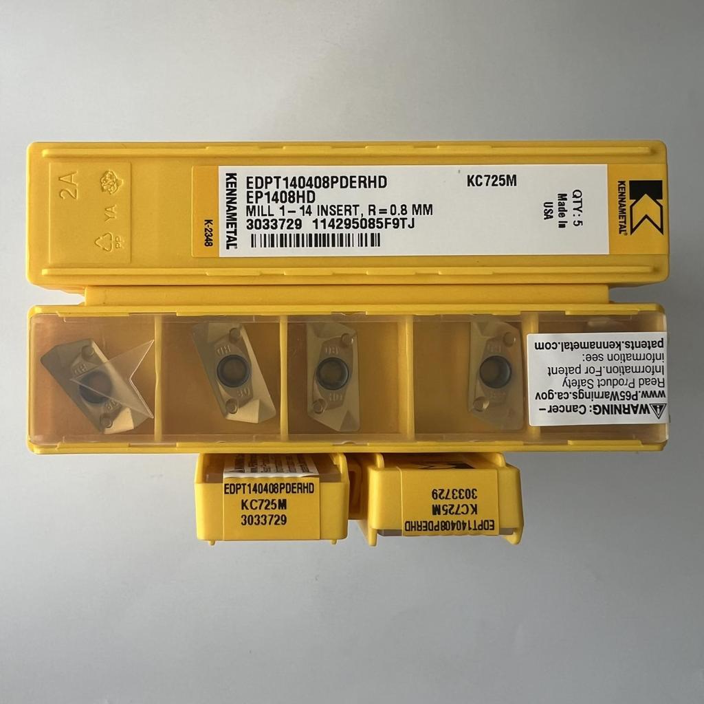 KENNAMETEL / EDPT140408PDERHD KC725M / Твердосплавное CNC Лезвие 10 шт.