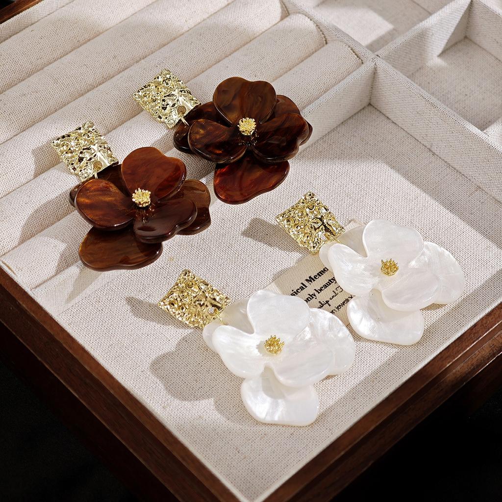 Цветочные, Высококачественные, Милые, Модные, Праздничные Женские Серьги