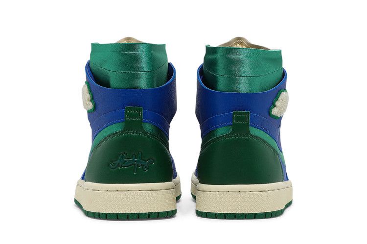 Женские кроссовки Nike Jordan 1 High Zoom Air CMFT Aleali May Califia (Женский) Королевский/Зеленый