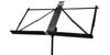 PLAYTECH Music Stand, Ultra-Lightweight (600g), One-Touch Angle and Height Adjustments, Matte Black, Includes Soft Case